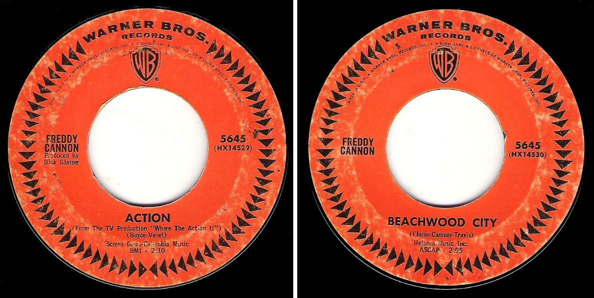 Cannon, Freddy / Action (1965) / Warner Bros. 5645 (Single, 7" Vinyl)