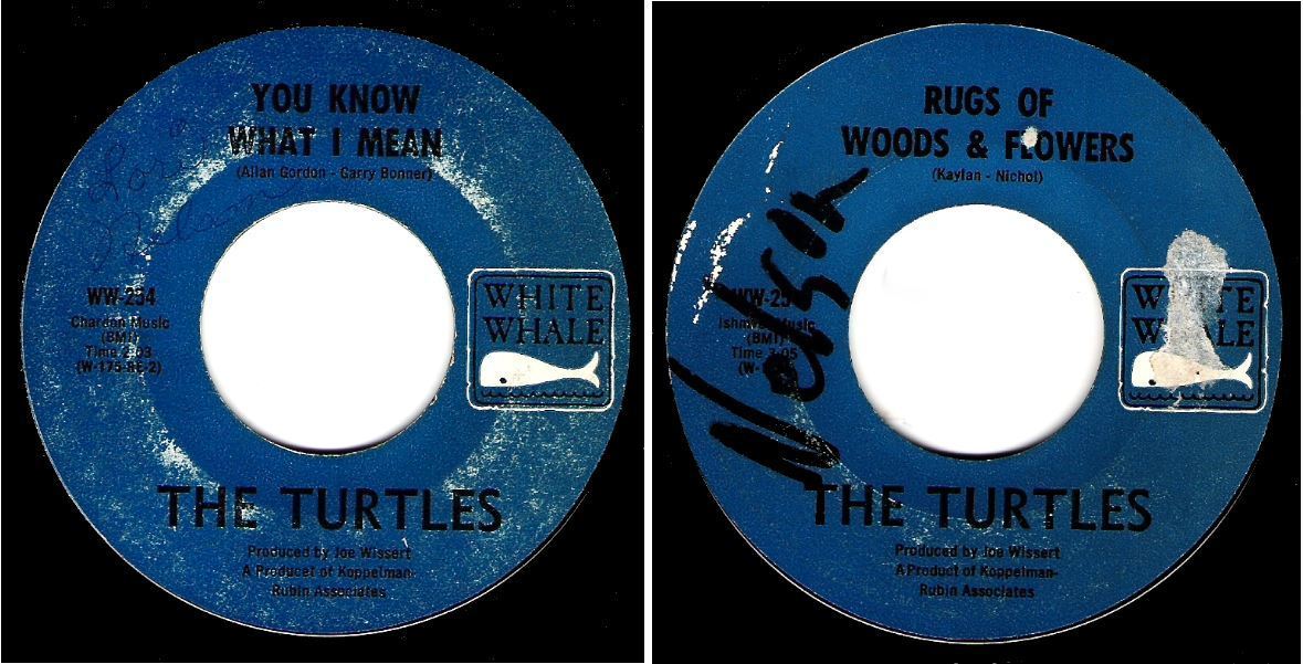Turtles, The / You Know What I Mean (1967) / White Whale WW-254 (Single, 7" Vinyl)