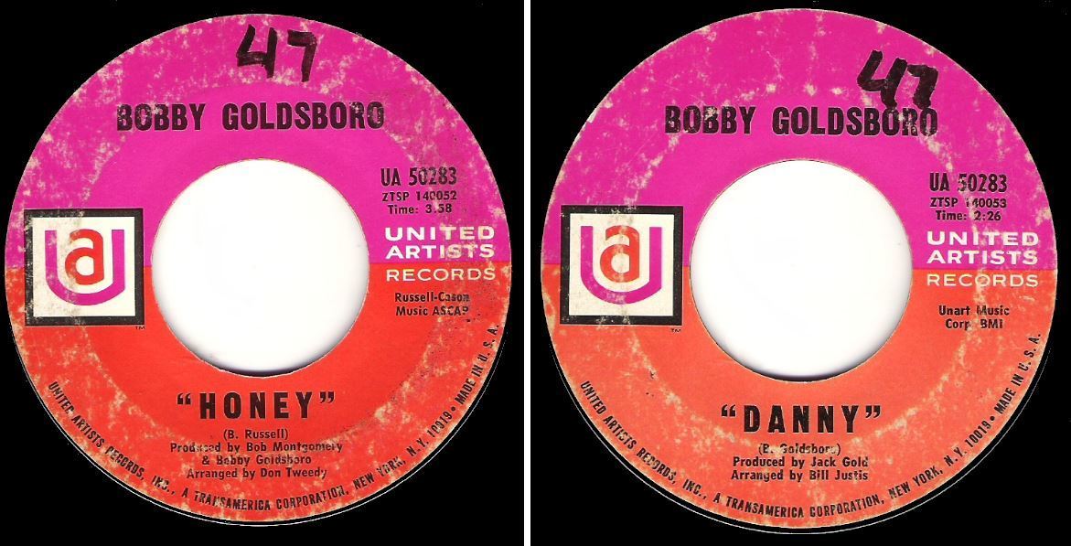 Goldsboro, Bobby / Honey (1968) / United Artists UA-50283 (Single, 7" Vinyl)