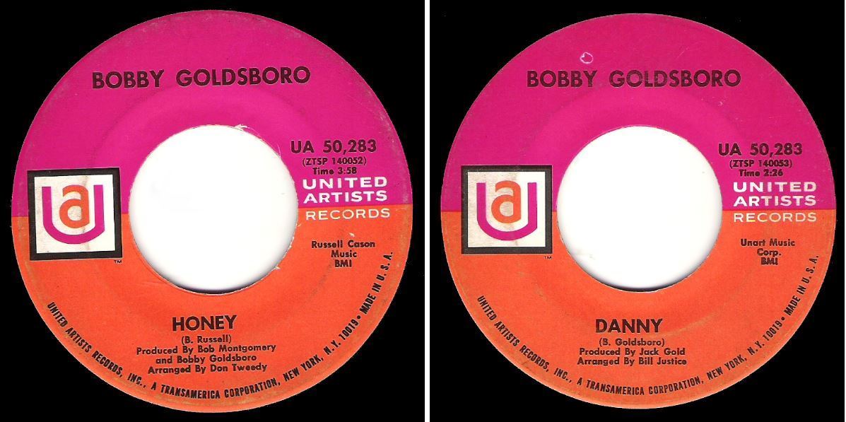 Goldsboro, Bobby / Honey (1968) / United Artists UA-50,283 (Single, 7" Vinyl)