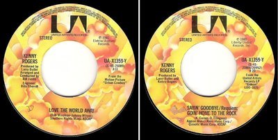 Rogers, Kenny / Love the World Away (1980) / United Artists UA-X1359-Y (Single, 7&quot; Vinyl)