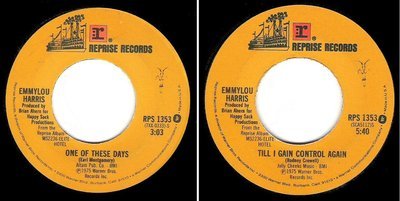 Harris, Emmylou / One of These Days (1976) / Reprise RPS-1353 (Single, 7&quot; Vinyl)