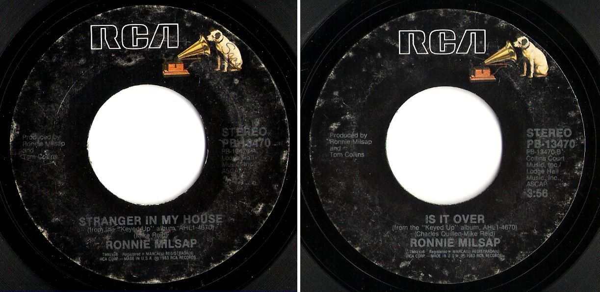 Milsap, Ronnie / Stranger In My House (1983) / RCA PB-13470 (Single, 7&quot; Vinyl)