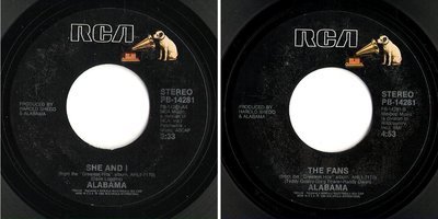 Alabama / She and I (1986) / RCA PB-14281 (Single, 7&quot; Vinyl)