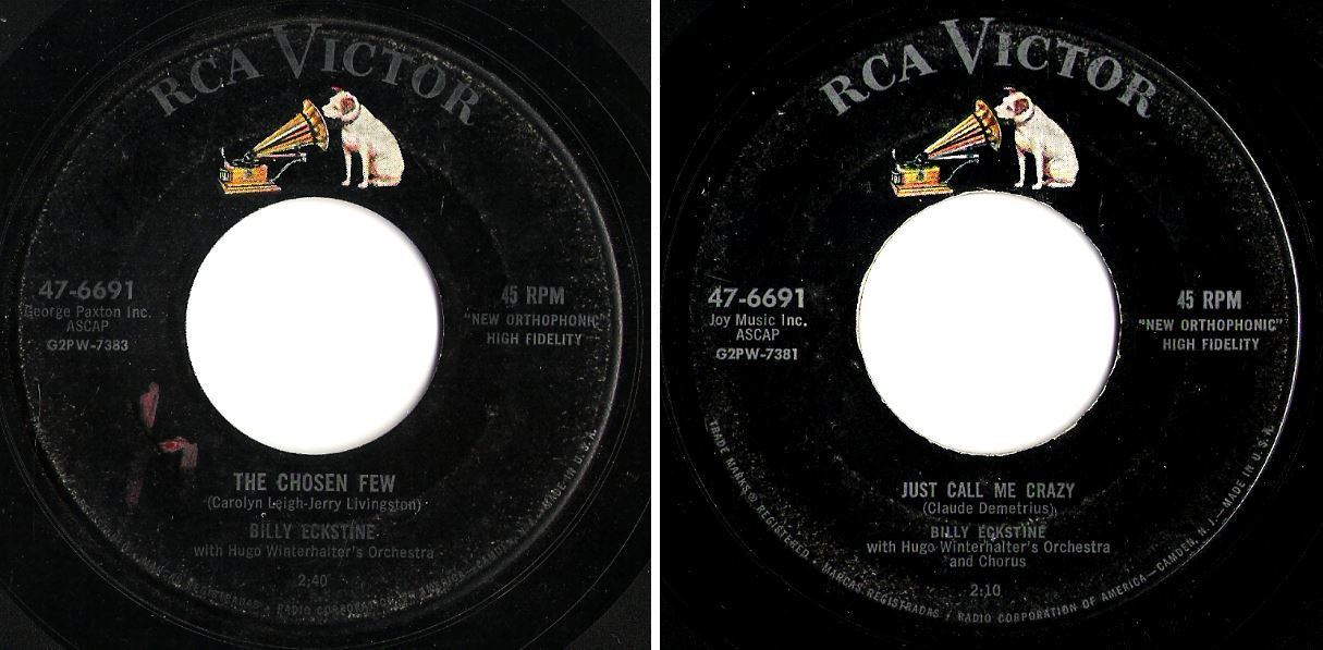 Eckstine, Billy / The Chosen Few (1956) / RCA Victor 47-6691 (Single, 7" Vinyl)