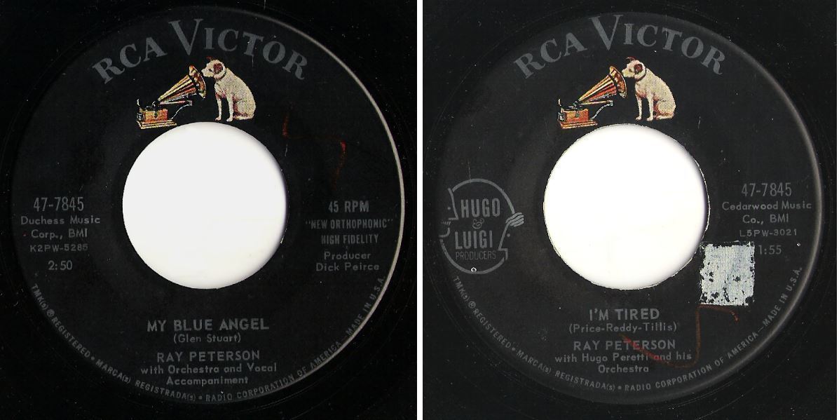 Peterson, Ray / My Blue Angel (1961) / RCA Victor 47-7845 (Single, 7" Vinyl)