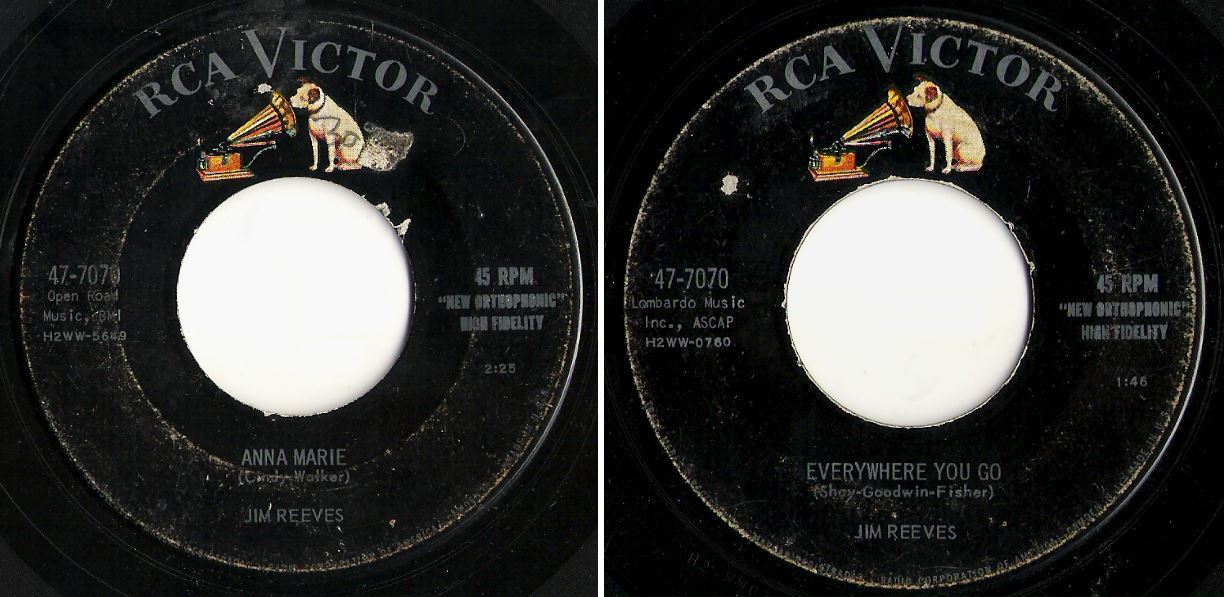 Reeves, Jim / Anna Marie (1957) / RCA Victor 47-7070 (Single, 7&quot; Vinyl)