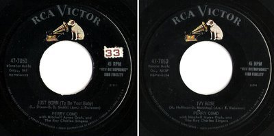 Como, Perry / Just Born (To Be Your Baby) (1957) / RCA Victor 47-7050 (Single, 7&quot; Vinyl)