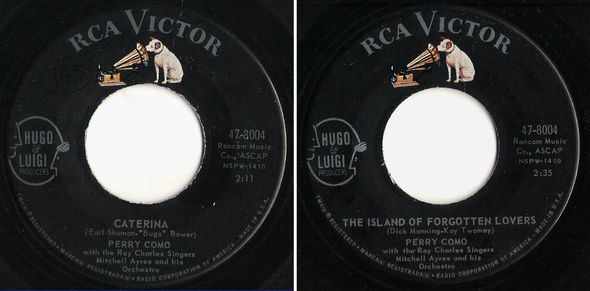 Como, Perry / Caterina (1962) / RCA Victor 47-8004 (Single, 7" Vinyl)
