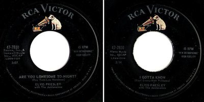 Presley, Elvis / Are You Lonesome To-Night? (1960) / RCA Victor 47-7810 (Single, 7&quot; Vinyl)