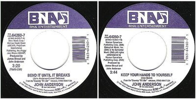 Anderson, John / Bend It Until It Breaks (1994) / BNA Entertainment 64260-7 (Single, 7&quot; Vinyl)