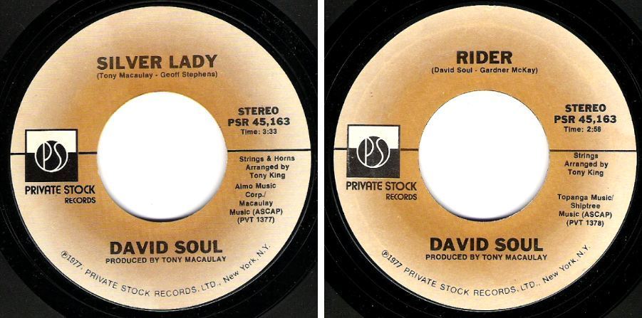 Soul, David / Silver Lady (1977) / Private Stock PSR-45,163 (Single, 7&quot; Vinyl)