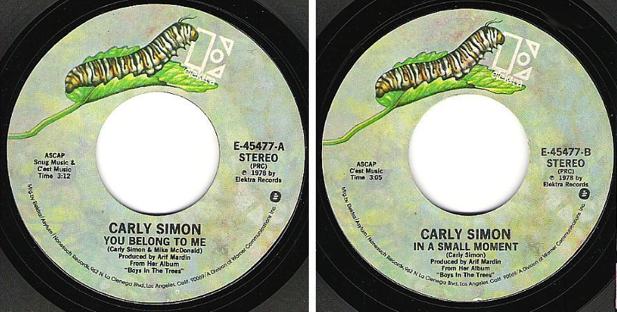 Simon, Carly / You Belong To Me (1978) / Elektra E-45477 (Single, 7&quot; Vinyl)