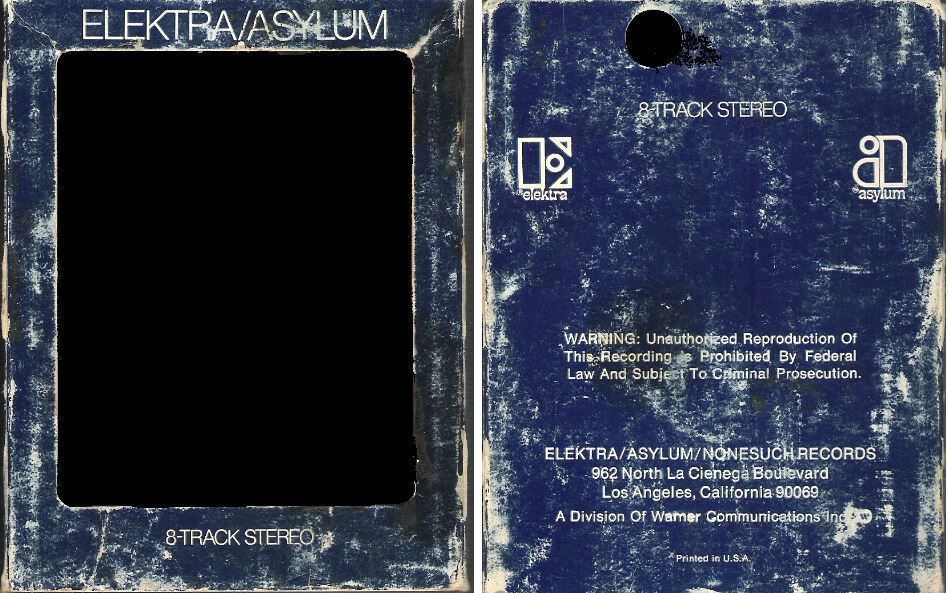 Elektra-Asylum / Dark Blue with White Lettering (8-Track Sleeve)