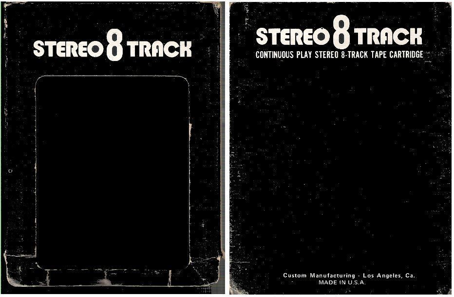 Custom Manufacturing / Black with White Lettering (8-Track Sleeve)