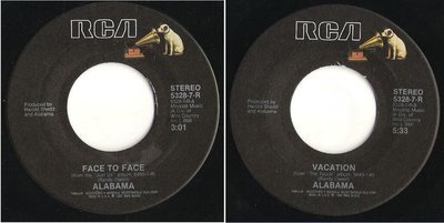 Alabama / Face To Face (1987) / RCA 5328-7-R (Single, 7&quot; Vinyl)