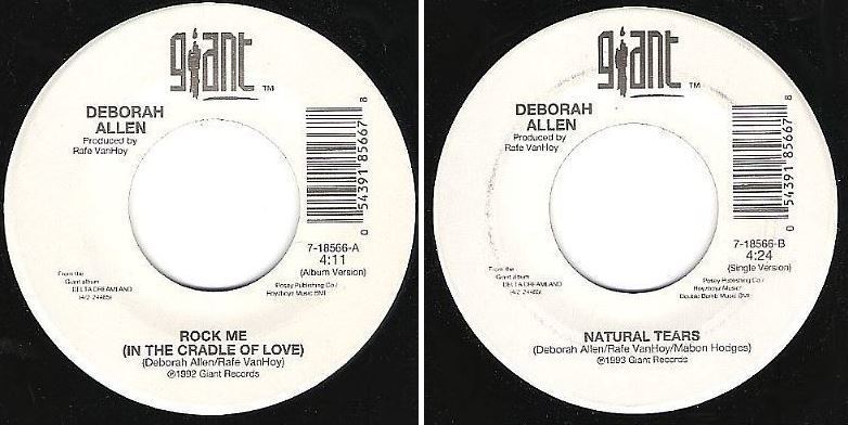 Allen, Deborah / Rock Me (In the Cradle of Love) (1993) / Giant 7-18566 (Single, 7" Vinyl)