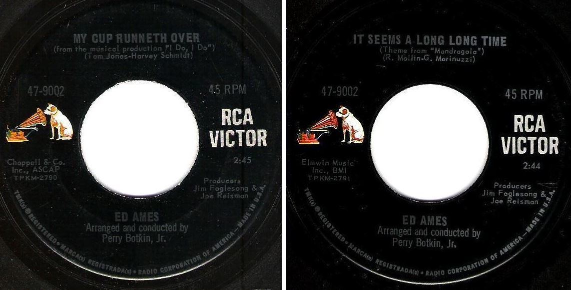 Ames, Ed / My Cup Runneth Over (1967) / RCA Victor 47-9002 (Single, 7" Vinyl)