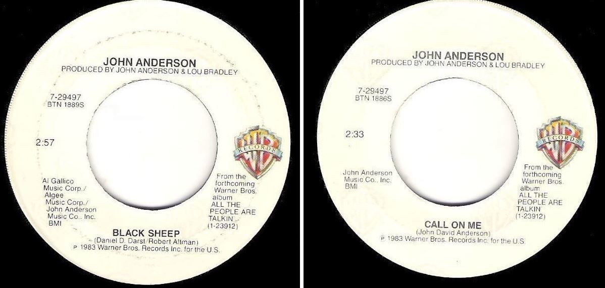 Anderson, John / Black Sheep (1983) / Warner Bros. 7-29497 (Single, 7" Vinyl)