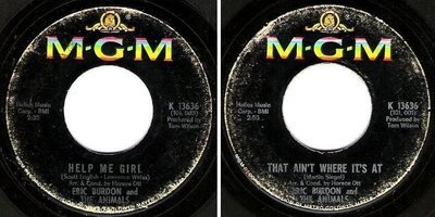 Burdon, Eric (+ The Animals) / Help Me Girl (1966) / MGM K-13636 (Single, 7&quot; Vinyl)