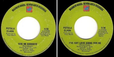 Clark, Petula / Kiss Me Goodbye (1968) / Warner Bros. 5661 (Single, 7&quot; Vinyl)