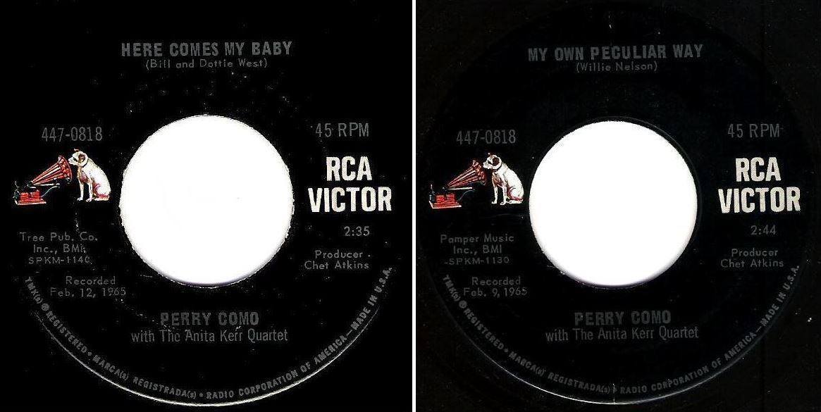 Como, Perry / Here Comes My Baby (1966) / RCA Victor 447-0818 (Single, 7" Vinyl)