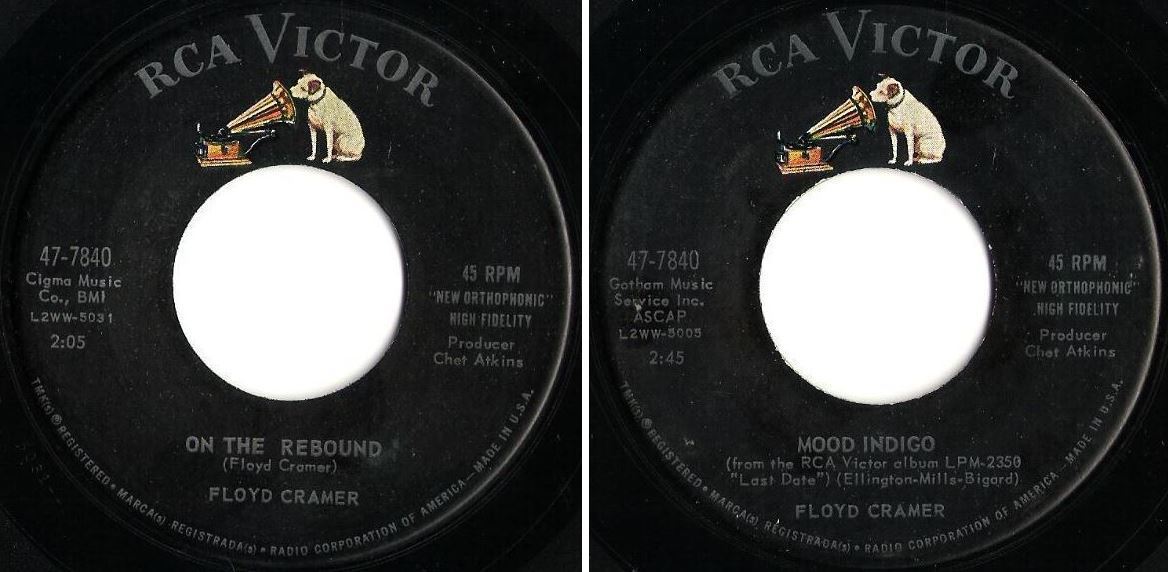 Cramer, Floyd / On the Rebound (1961) / RCA Victor 47-7840 (Single, 7&quot; Vinyl)
