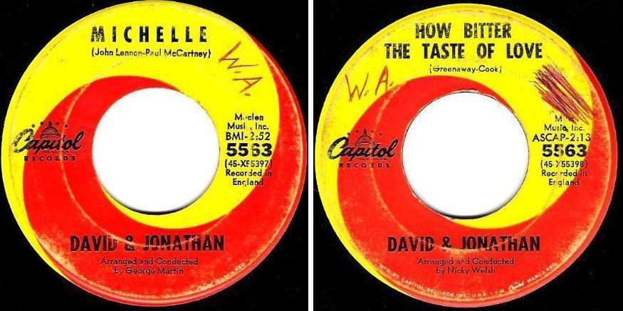 David + Jonathan / Michelle (1966) / Capitol 5563 (Single, 7" Vinyl)