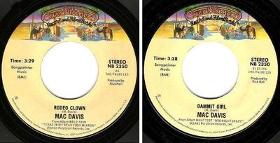 Davis, Mac / Rodeo Clown (1981) / Casablanca NB-2350 (Single, 7&quot; Vinyl)