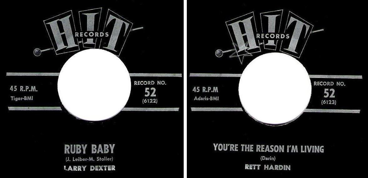 Dexter, Larry / Ruby Baby (1963) / Hit Records 52 (Single, 7" Vinyl)