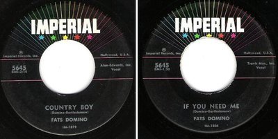 Domino, Fats / Country Boy (1960) / Imperial 5645 (Single, 7" Vinyl)