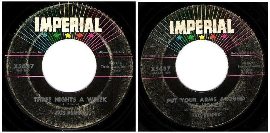 Domino, Fats / Three Nights a Week (1960) / Imperial X5687 (Single, 7&quot; Vinyl)