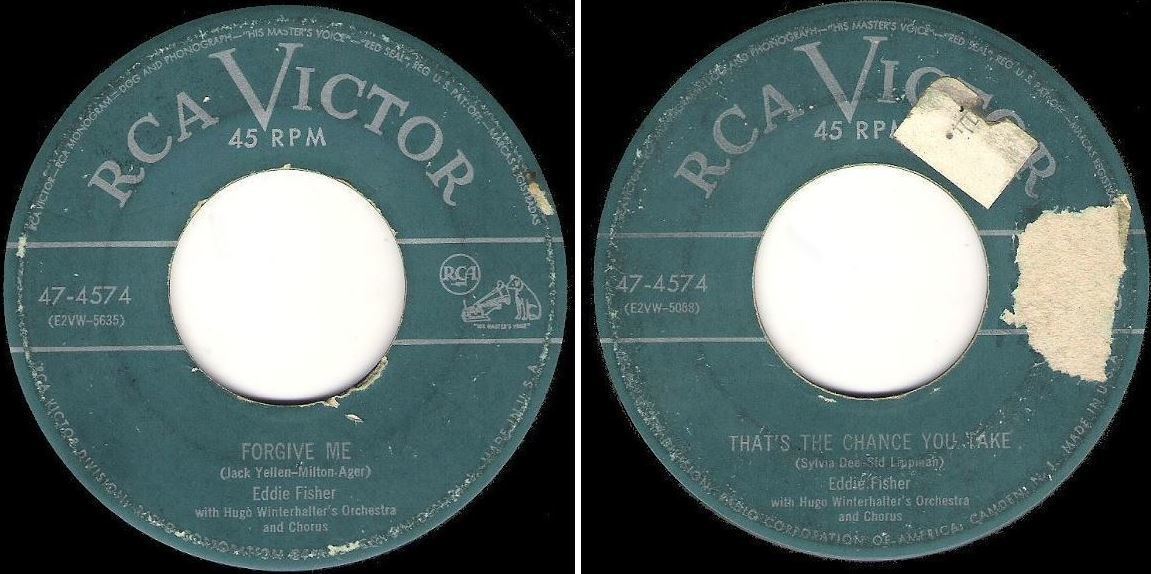 Fisher, Eddie / Forgive Me (1952) / RCA Victor 47-4574 (Single, 7" Vinyl)