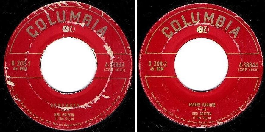 Griffin, Ken / Remember (1950) / Columbia 4-38844 (Single, 7" Vinyl)