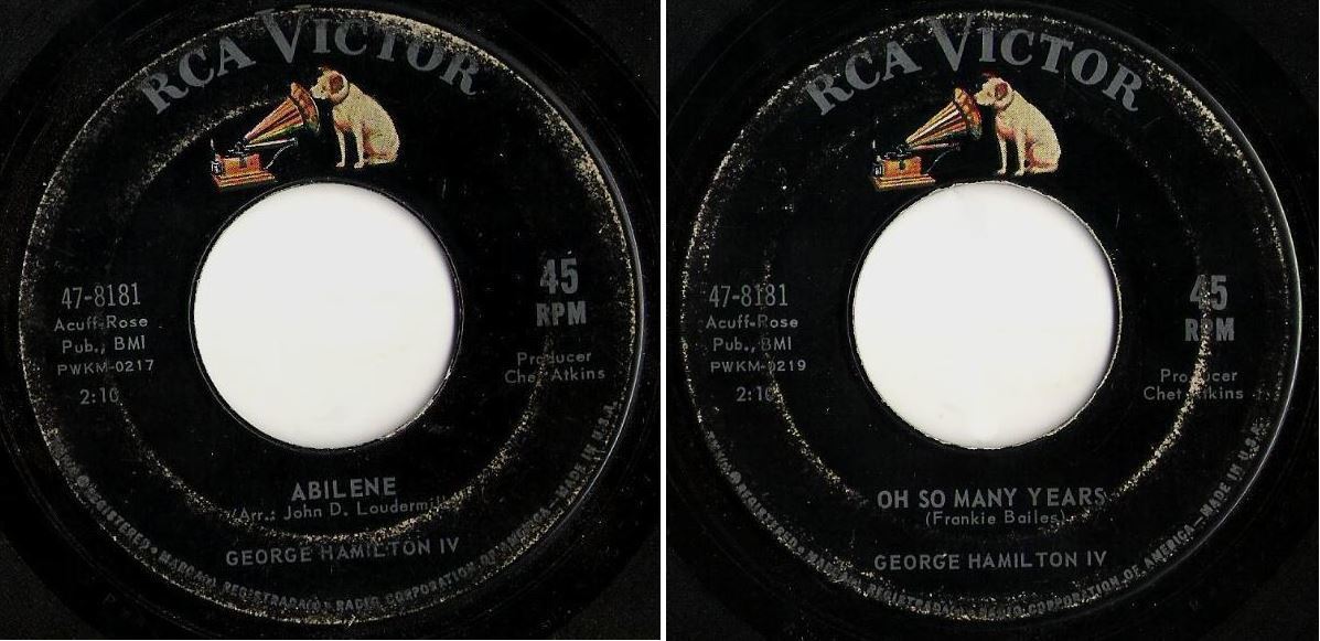 Hamilton, George (IV) / Abilene (1963) / RCA Victor 47-8181 (Single, 7" Vinyl)