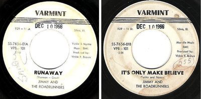 Jimmy and The Roadrunners / Runaway (1966) / Varmint VPB-101 (Single, 7" Vinyl)