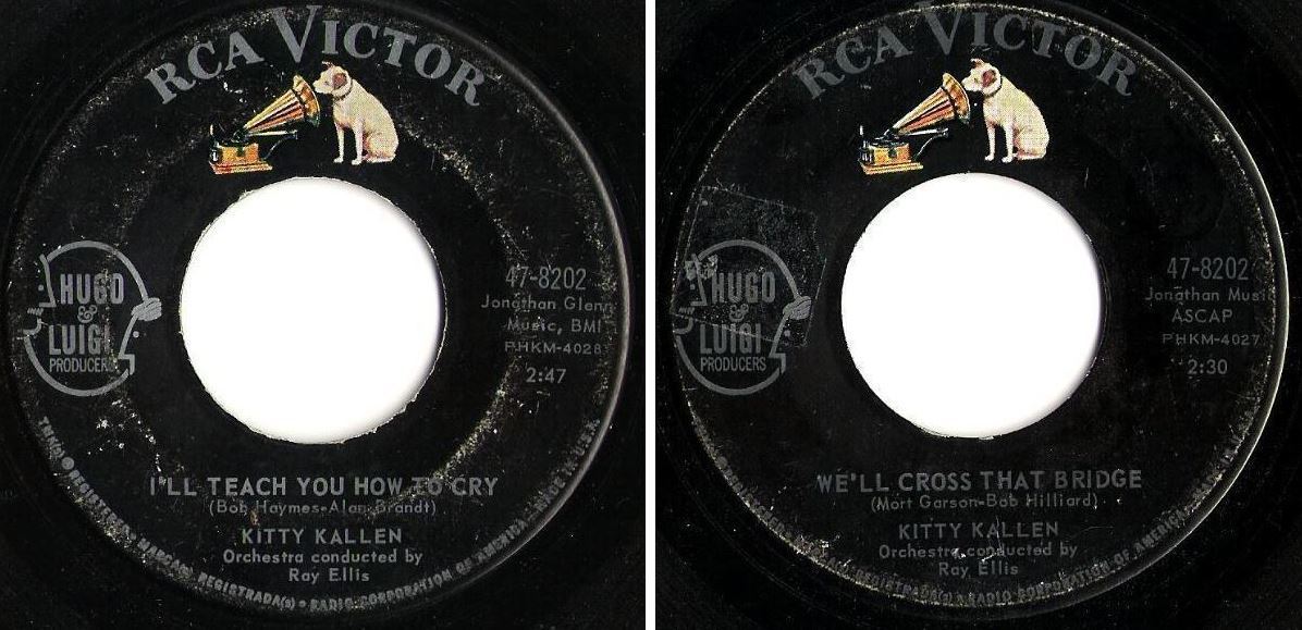Kallen, Kitty / I&#39;ll Teach You How To Cry (1963) / RCA Victor 47-8202 (Single, 7&quot; Vinyl)