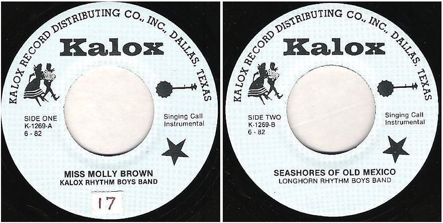 Kalox Rhythm Boys Band / Miss Molly Brown / Kalox K-1269 (Single, 7&quot; Vinyl)