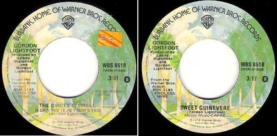 Lightfoot, Gordon / The Circle is Small (I Can See It in Your Eyes) (1978) / Warner Bros. WBS-8518 (Single, 7" Vinyl)