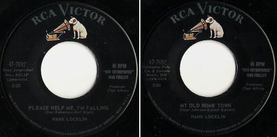 Locklin, Hank / Please Help Me, I'm Falling (1960) / RCA Victor 47-7692 (Single, 7" Vinyl)