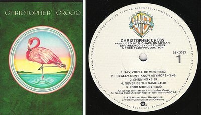 Cross, Christopher / Christopher Cross (1979) / Warner Bros. BSK-3383
