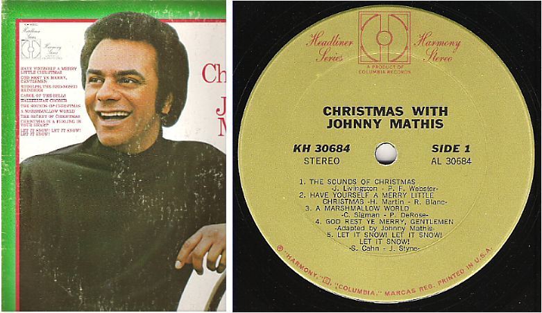 Mathis, Johnny / Christmas With Johnny Mathis (1971) / Harmony KH-30684