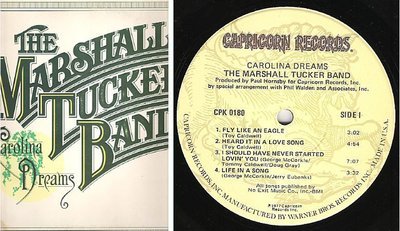 Marshall Tucker Band / Carolina Dreams (1977) / Capricorn CPK-0180