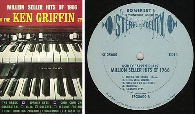 Tappen, Ashley / Million Seller Hits of 1966 in the Ken Griffin Style (1967) / Somerset SF-25600