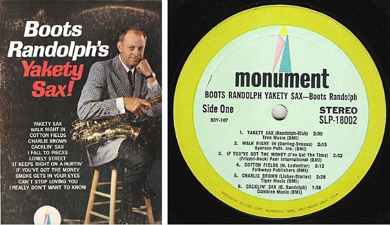 Randolph, Boots / Yakety Sax! (1963) / Monument SLP-18002