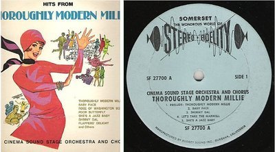 Cinema Sound Stage Orchestra + Chorus / Hits from Thoroughly Modern Millie (1967) / Somerset SF-27700