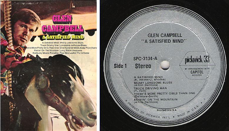 Campbell, Glen / A Satisfied Mind (1971) / Pickwick SPC-3134 (Album, 12" Vinyl)