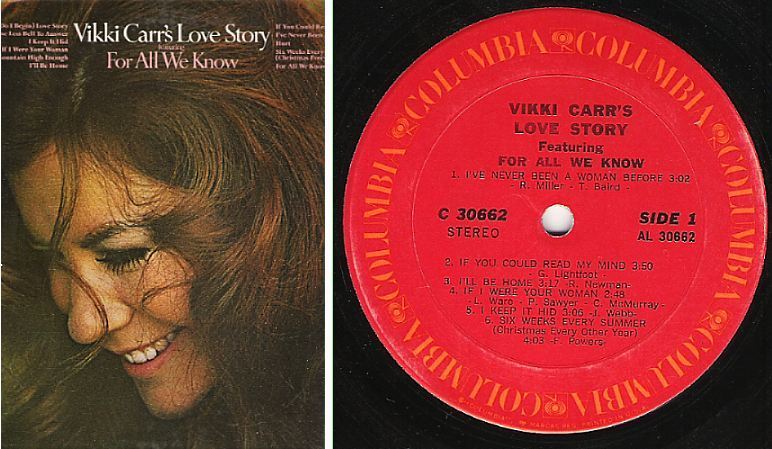 Carr, Vikki / Vikki Carr's Love Story (1971) / Columbia C-30662 (Album, 12" Vinyl)