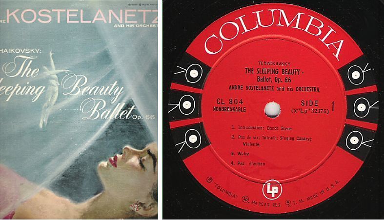 Kostelanetz, Andre / Tchaikovsky: The Sleeping Beauty - Ballet, Op. 66 (1956) / Columbia CL-804