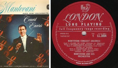 Mantovani / Concert Encores (1958) / London LL.3004